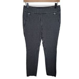 Loft Petites Marisa gingham trouser pants size 2P